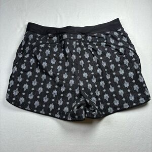 Lands End Swim Shorts 20W Lined Black White Print Women’s Bottoms Fitness Beach